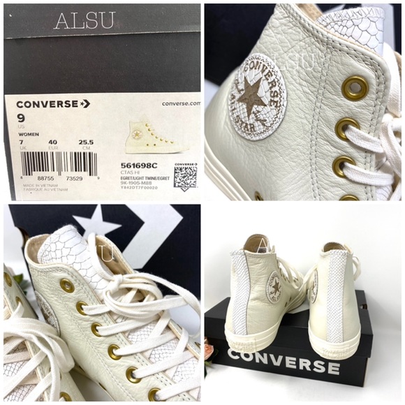 Converse Chuck Taylor AS Hight Top Egret Leather W - Picture 6 of 8